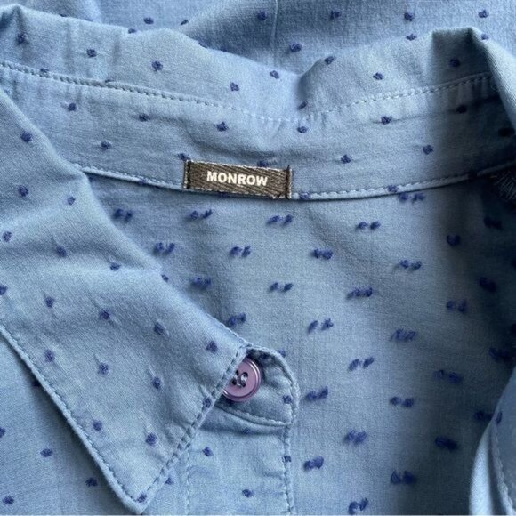 MONROW Long Sleeve Shirt Dress - M - Picture 8 of 9